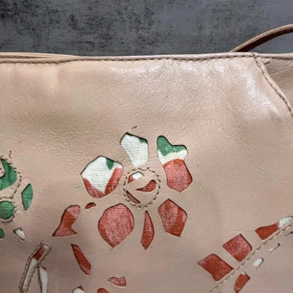 Marc & Marc by Sharif Tan and Floral Shoulder Strap Handbag Purse Tote Bag - Picture 3 of 16